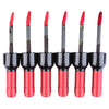 6pcs Wine Bottle Design Waterproof Long Lasting Stained Glaze Liquid Lip Gloss
