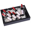 6pcs Wine Bottle Design Waterproof Long Lasting Stained Glaze Liquid Lip Gloss