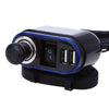 Motorcycle Scooter Waterproof USB Cigarette Lighter Charger LED Blue Light Indicator Power Port Outlet Socket