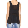 Simple V-Neck Patchwork Pure Color Tank Top for Women