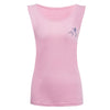 Bee Bowknot Letter Print Loose Tank Top