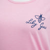 Bee Bowknot Letter Print Loose Tank Top