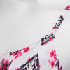 Sexy V-neck Suspender Hollow Out Asymmetric Print Patchwork Loose Vest for Women