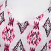 Sexy V-neck Suspender Hollow Out Asymmetric Print Patchwork Loose Vest for Women