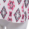 Sexy V-neck Suspender Hollow Out Asymmetric Print Patchwork Loose Vest for Women