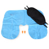 3pcs Travel Essential Multifunction Inflatable Pillow Eyeshade Ear Plug