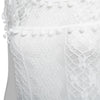 Fresh Style Round Collar Sleeveless Pure Color Lace Dress for Women