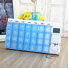 Portable Smart Medicine Box 28 Cell LCD Intelligent Pill Dispenser with Reminder Timer