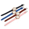 Margues M - 3029 Stylish Women Quartz Watch 30M Water Resistance Shell Rhinestone Dial Wristwatch