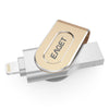 EAGET i80 64GB USB 3.0 Stylish Rotation Metal 8 Pin USB OTG Expansion U Disk for iPhone / iPad