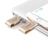 EAGET i80 64GB USB 3.0 Stylish Rotation Metal 8 Pin USB OTG Expansion U Disk for iPhone / iPad