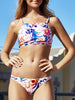 Alluring High Neck Floral Print Bikini Set For Women