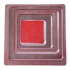 5pcs Square Mounted Photo Frame Wooden Wall Hanging Combination Home Furnishing Decoration