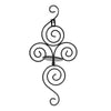 Vertical Swirling Iron Candle Holder Sconce Hanging Wall Decorative Art Candlestick