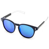 Casual Unisex Nail Design Color Coated Round Frame Hollow Sunglasses