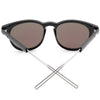 Casual Unisex Nail Design Color Coated Round Frame Hollow Sunglasses