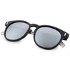 Casual Unisex Nail Design Color Coated Round Frame Hollow Sunglasses