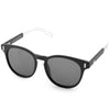 Casual Unisex Nail Design Color Coated Round Frame Hollow Sunglasses