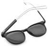 Casual Unisex Nail Design Color Coated Round Frame Hollow Sunglasses