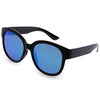 Vintage Unisex Thick Round Frame Clear Lens Gradient Sunglasses