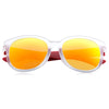 Vintage Unisex Thick Round Frame Clear Lens Gradient Sunglasses