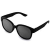 Vintage Unisex Thick Round Frame Clear Lens Gradient Sunglasses