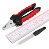 2 in 1 Pet Nail Clipper + File Dog Cat Bird Toenail Pruning Tool Set
