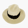 Solid Color Summer Ladies Bow Wide Straw Plaiting Hat