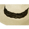 Solid Color Summer Ladies Bow Wide Straw Plaiting Hat