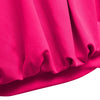 Sexy Strapless Pleated Patchwork Slim Solid Color T-shirt for Women