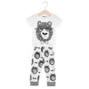 2pcs Leisure Children Short Sleeve Round Collar T-shirt Trousers