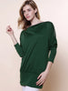 Long Zipper Embellished Long Sleeve T-Shirt