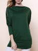 Long Zipper Embellished Long Sleeve T-Shirt