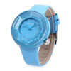 KEZZI K708 Female Quartz Watch Water Resistance Leather Band Cutting Surface Dial Wristwatch
