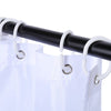 Colorful Tree Design Pattern Waterproof Polyester Bath Curtain with 12 Plastic Buckles