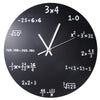Creative Mathematics Blackboard Clock Black Powder Coated Metal