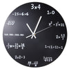 Creative Mathematics Blackboard Clock Black Powder Coated Metal