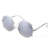 Stylish Ladies Color Coated Hollow Round Frame Sunglasses