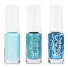 3pcs Stylish Gradient Lasting Bright Colorful Environmental Protection Nail Polish