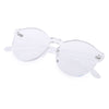 Fashion Classic Transparent Frame Circle Candy Color Sunglasses Anti UV400