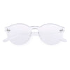 Fashion Classic Transparent Frame Circle Candy Color Sunglasses Anti UV400