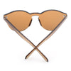 Fashion Classic Transparent Frame Circle Candy Color Sunglasses Anti UV400