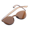 Fashion Classic Transparent Frame Circle Candy Color Sunglasses Anti UV400