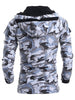 Modish Loose Fit Hooded Multi-Pocket Camo Pattern Long Sleeve Thicken Cotton Blend Coat For Men