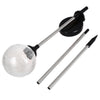 LED Solar Powered Patio Decorative Lamp Stainless Steel Crack Glass Ball Light