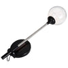 LED Solar Powered Patio Decorative Lamp Stainless Steel Crack Glass Ball Light