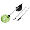 LED Solar Powered Patio Decorative Lamp Stainless Steel Crack Glass Ball Light