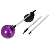 LED Solar Powered Patio Decorative Lamp Stainless Steel Crack Glass Ball Light