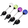 LED Solar Powered Patio Decorative Lamp Stainless Steel Crack Glass Ball Light