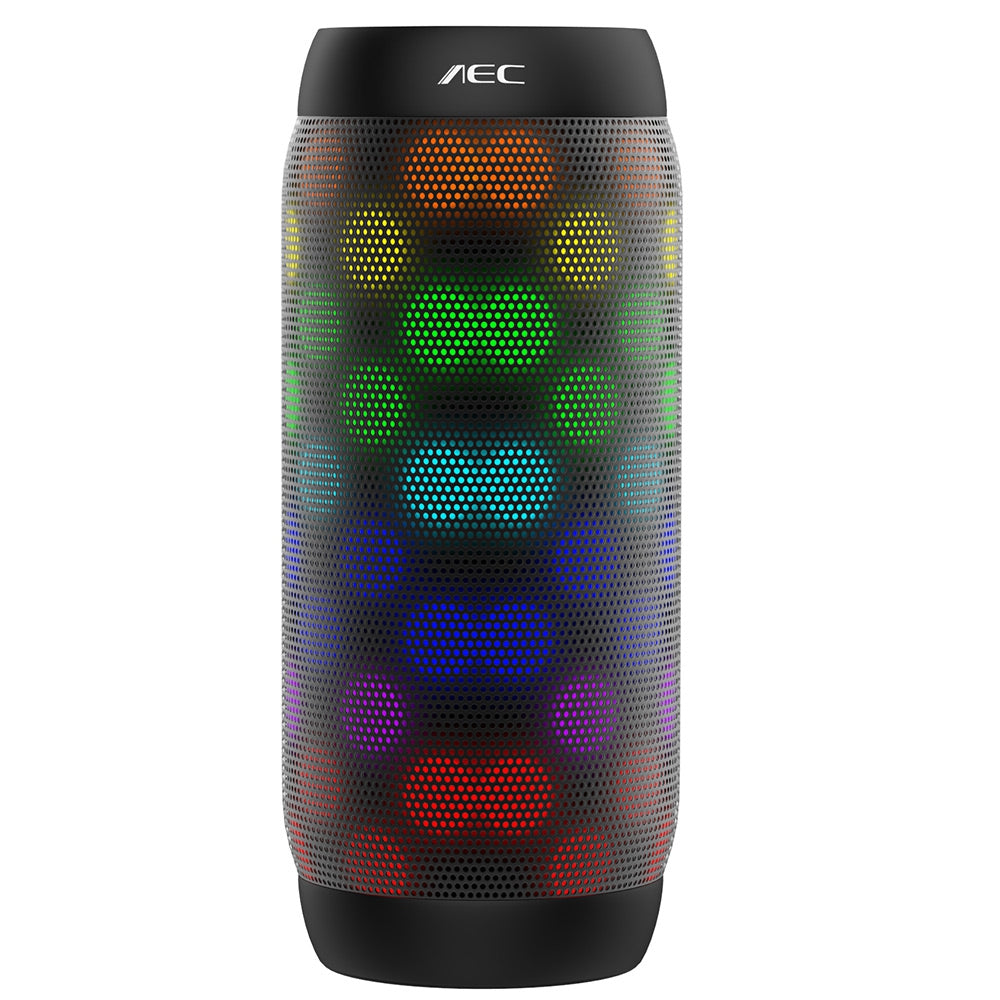 AEC BQ - 615 PRO Colorful LED Lights Wireless Bluetooth 3.0 HIFI Stereo Speaker Support NFC Microphone FM Radio TF Card Playing